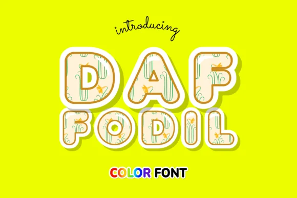 Daffodil by JUSTTYPE — Color Fonts Font
