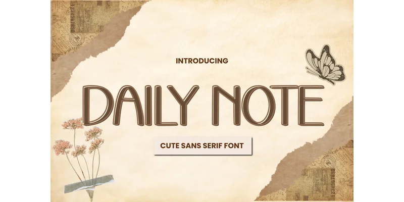Daily Note Font by Letterayu — Sans Serif Font