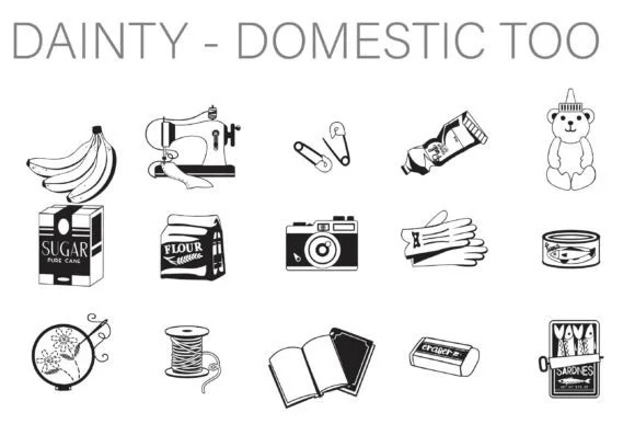 Dainty Domestic Too Dingbats by Illustration Ink — Dingbats Font