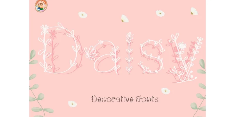 Daisy Font by Noomam Happy digital Art by Noomam Happy digital Art — Decorative Font