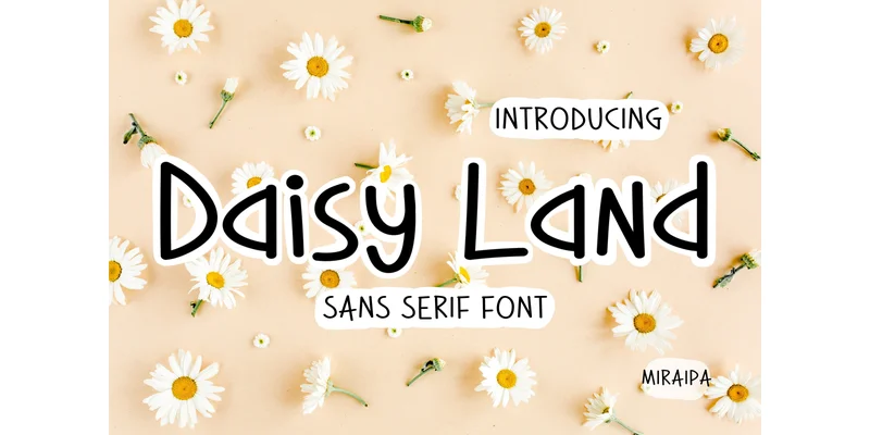 Daisy Land Font by miraipa — Sans Serif Font