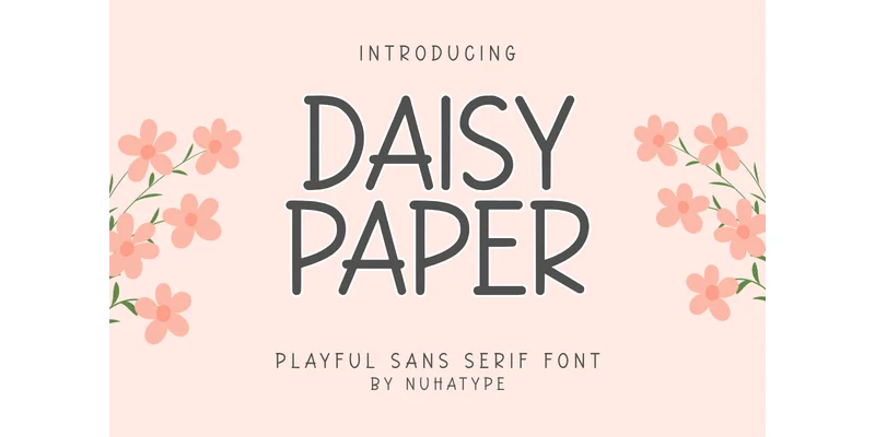 Daisy Paper Font by Nuhatype — Sans Serif Font
