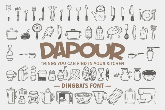 Dapour by Dito (7NTypes) — Dingbats Font