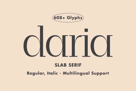 Daria by Minimalistartstudio — Slab Serif Font