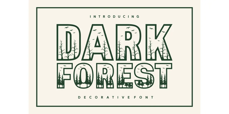 Dark Forest Font by Feri (7NTypes) by Feri (7NTypes) — Decorative Font