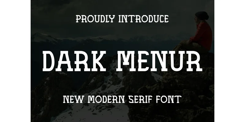 Dark Menur Font by vandesignstd — Sans Serif Font