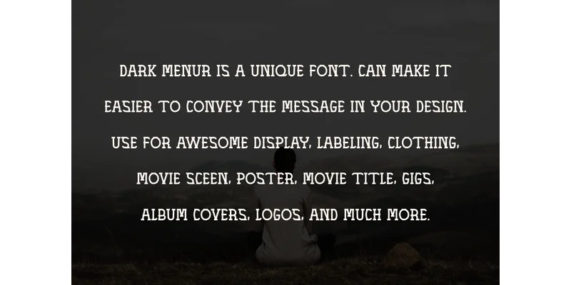 Dark Menur Font by vandesignstd — Sans Serif Font — thumbnail 3