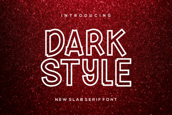Darkstyle by riotama85 — Slab Serif Font