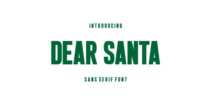 Dear Santa Font by CraftedType Studio — Sans Serif Font