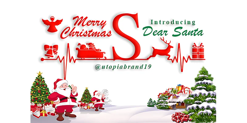 Dear Santa Monogram Font by utopiabrand19 by utopiabrand19 — Decorative Font