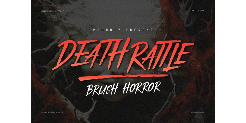 Death Rattle Font by Denustudios by Denustudios — Color Fonts Font
