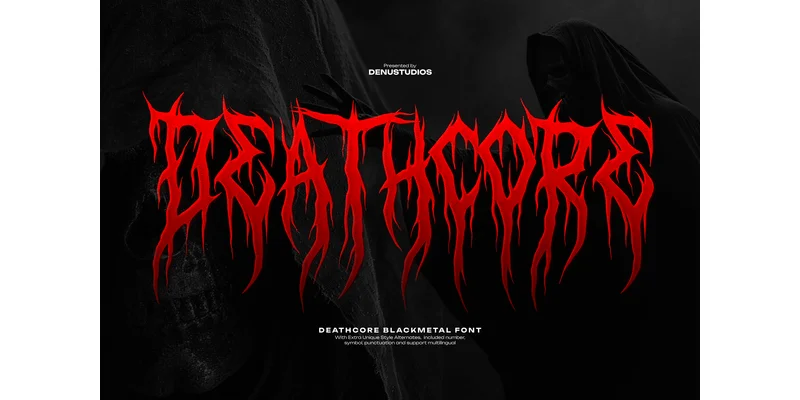 Deathcore Font by Denustudios by Denustudios — Blackletter Font