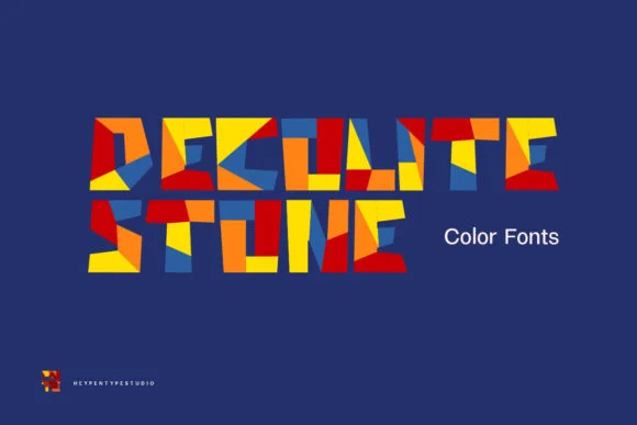 Decolite Stone by Heypentype — Color Fonts Font