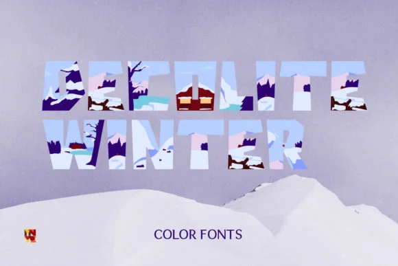 Decolite Winter by heypentype — Color Fonts Font