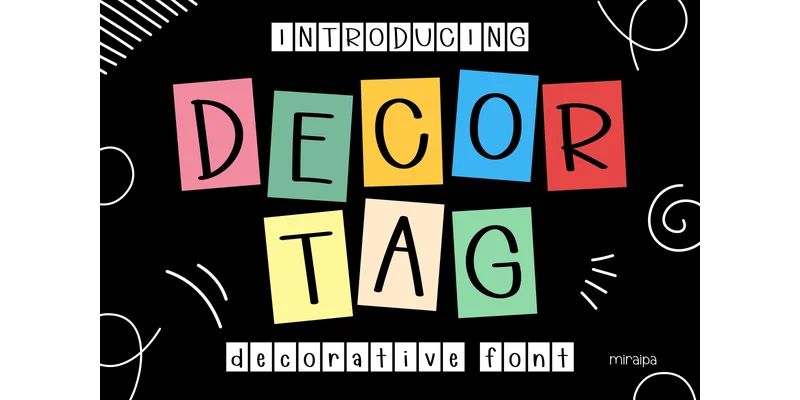 Decor Tag Font by miraipa by miraipa — Decorative Font