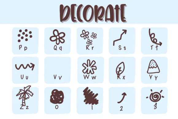 Decorate by Sirinart — Dingbats Font — thumbnail 3