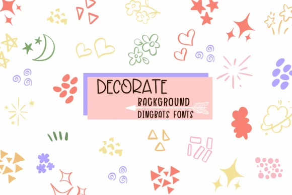 Decorate Background by Sirinart — Dingbats Font