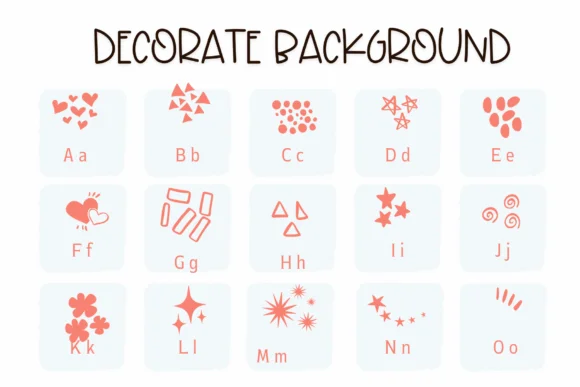 Decorate Background by Sirinart — Dingbats Font — thumbnail 2