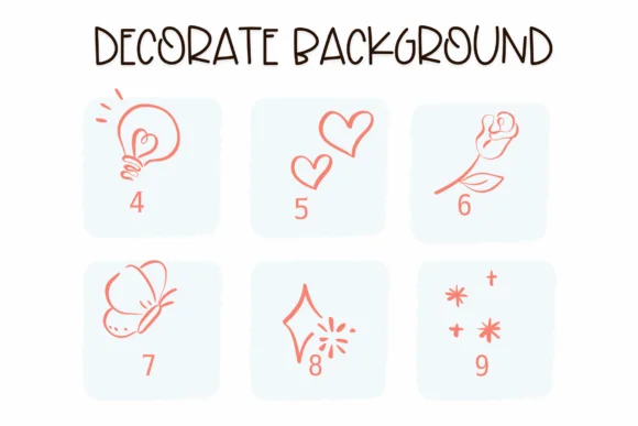 Decorate Background by Sirinart — Dingbats Font — thumbnail 4