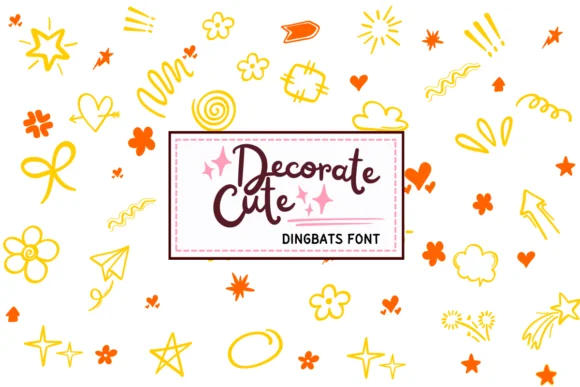 Decorate Cute by PraewDesigns — Dingbats Font