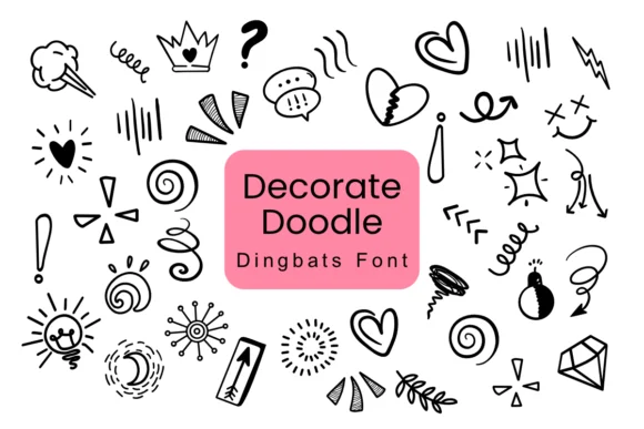 Decorate Doodle by Nun Sukhwan — Dingbats Font