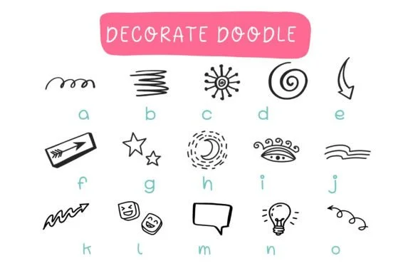 Decorate Doodle by Pui Art — Dingbats Font — thumbnail 4