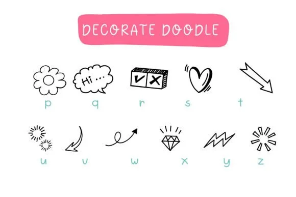 Decorate Doodle by Pui Art — Dingbats Font — thumbnail 5