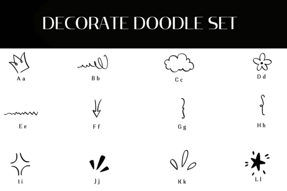 Decorate Doodle Set by Heartcraft Atelier — Dingbats Font — thumbnail 2