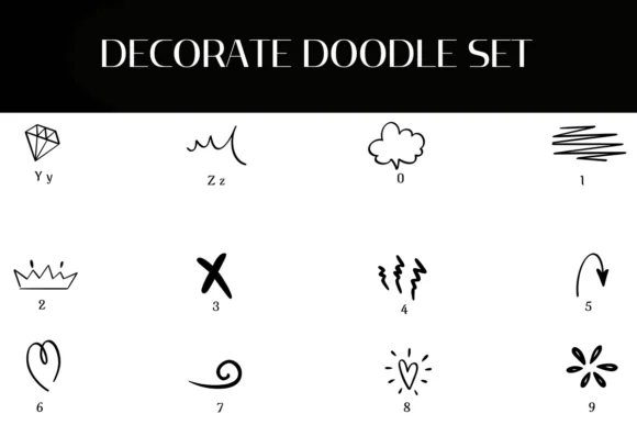Decorate Doodle Set by Heartcraft Atelier — Dingbats Font — thumbnail 4