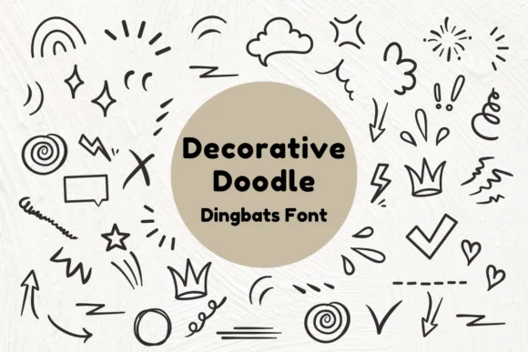 Decorative Doodle by Nun Sukhwan — Dingbats Font