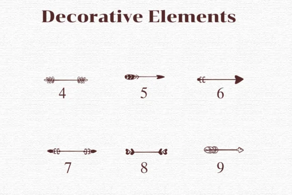 Decorative Elements by Nongyao — Dingbats Font — thumbnail 4