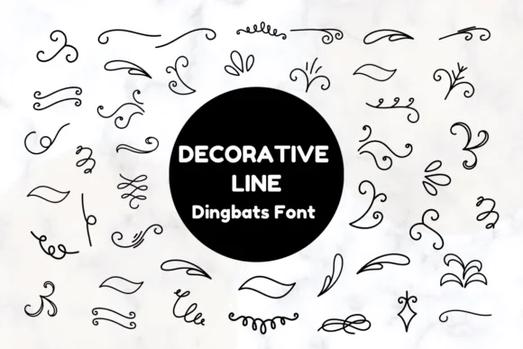 Decorative Line by Nun Sukhwan — Dingbats Font