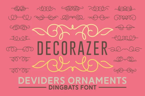Decorazer by Keithzo (7NTypes) — Dingbats Font