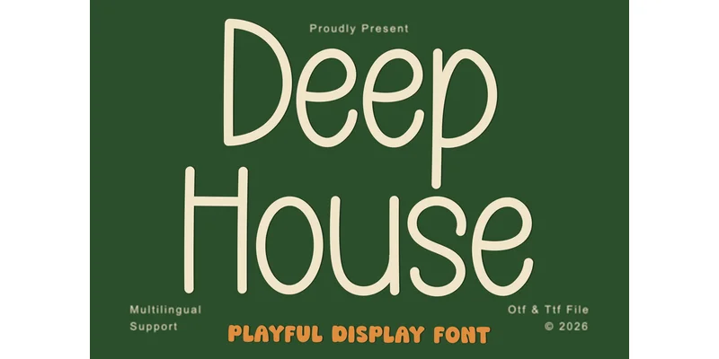 Deep House Font by Inermedia STUDIO — Sans Serif Font