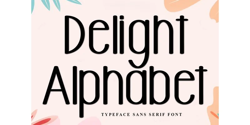Delight Alphabet Font by FreshTypeINK — Sans Serif Font