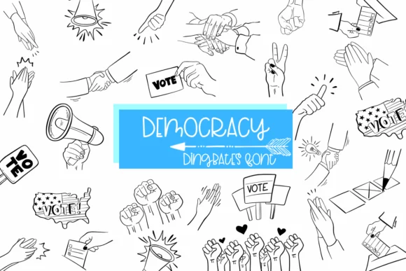Democracy by Sirinart — Dingbats Font