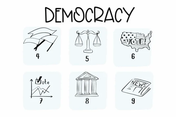 Democracy by Sirinart — Dingbats Font — thumbnail 4