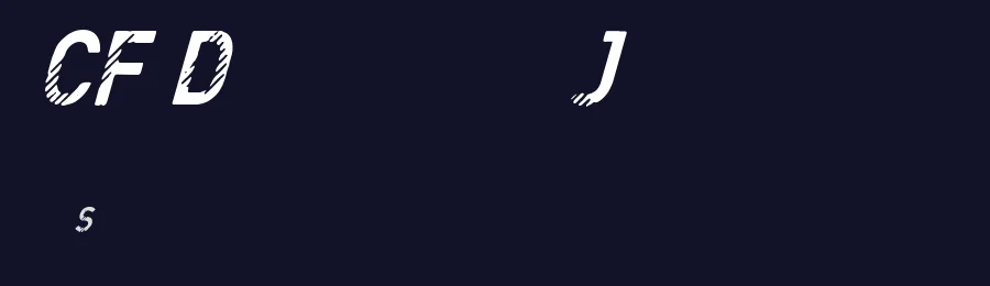 CF Denim Jeans by Cloutierfontes — Decorative Font — thumbnail 2