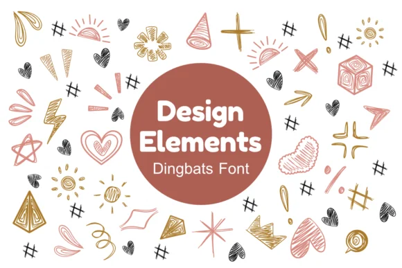 Design Elements by Nun Sukhwan — Dingbats Font