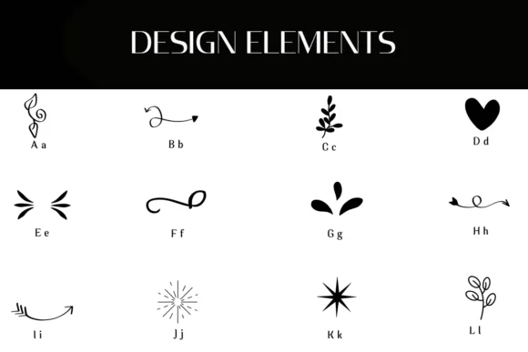 Design Elements by Heartcraft Atelier — Dingbats Font — thumbnail 2