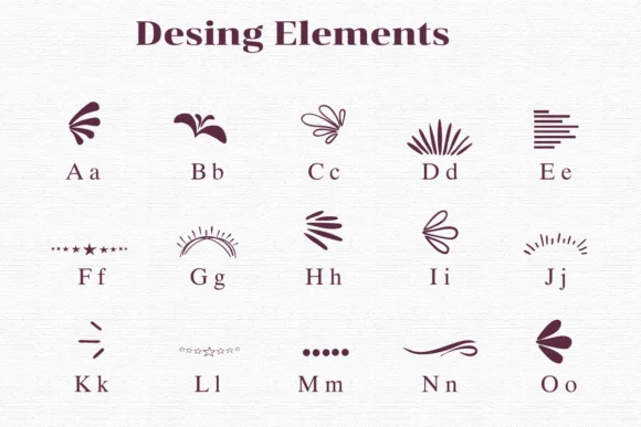 Design Elements by BK Creative Designs — Dingbats Font — thumbnail 2