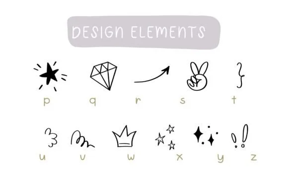 Design Elements by Pui Art — Dingbats Font — thumbnail 5