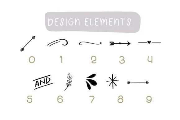 Design Elements by Pui Art — Dingbats Font — thumbnail 6