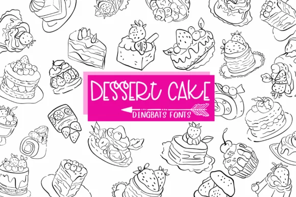 Dessert Cake by Sirinart — Dingbats Font