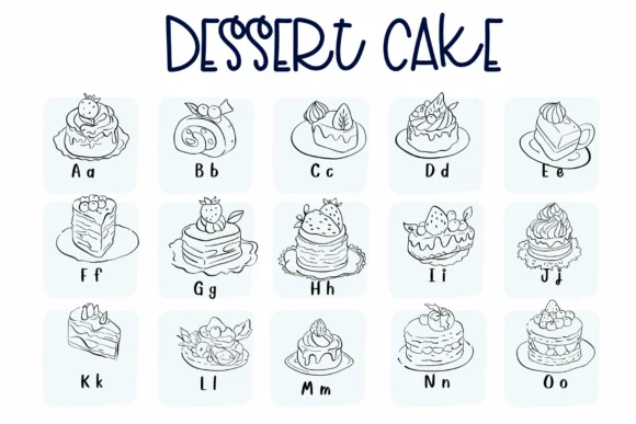 Dessert Cake by Sirinart — Dingbats Font — thumbnail 2