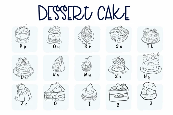 Dessert Cake by Sirinart — Dingbats Font — thumbnail 3