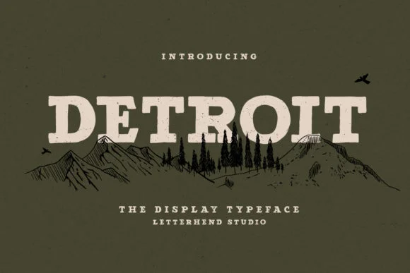 Detroit by letterhend — Slab Serif Font