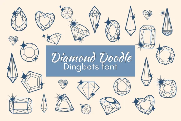 Diamond Doodle by Nun Sukhwan — Dingbats Font