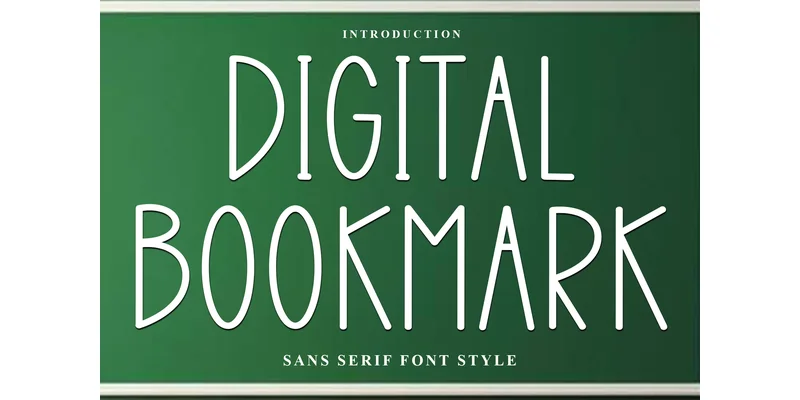 Digital Bookmark Font by FreshTypeINK — Sans Serif Font
