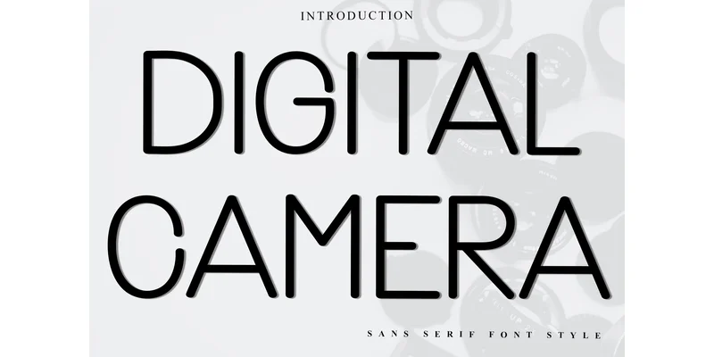 Digital Camera Font by FreshTypeINK — Sans Serif Font